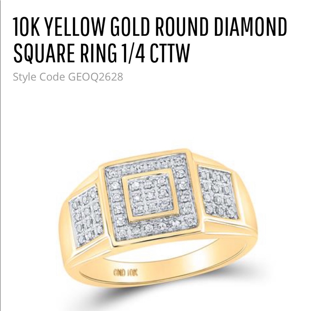 10k Solid Gold Genuine Real Diamond ring Free appraisal & posh authenticate incl